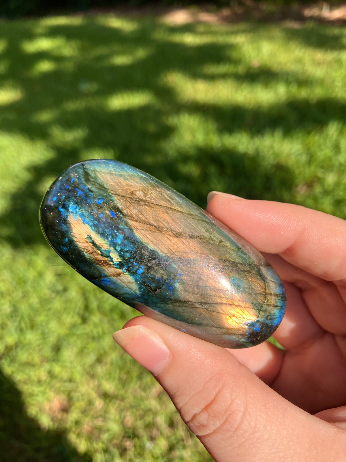 Labradorite Palm Stone