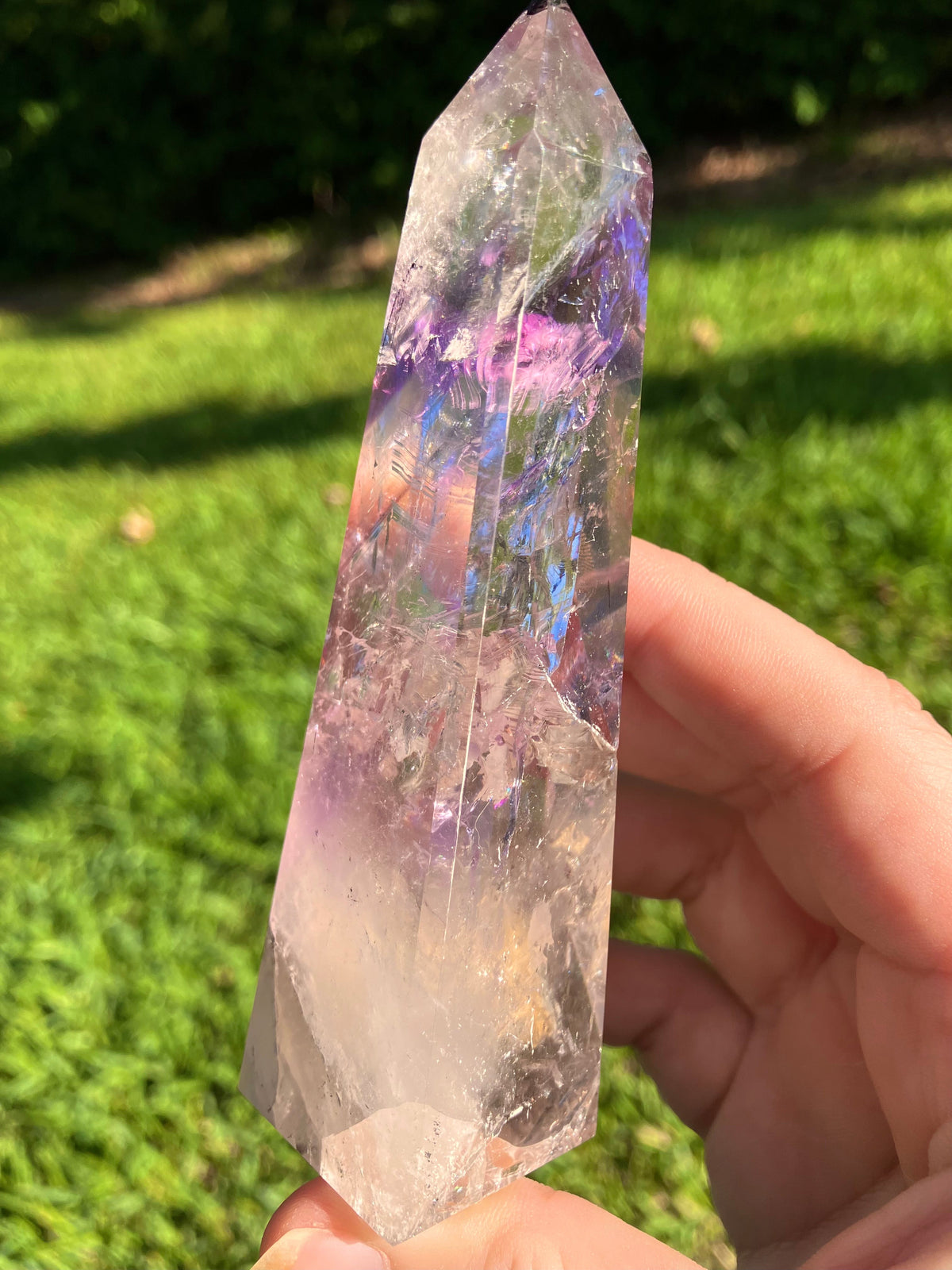Phantom Amethyst Obelisk - High Quality - Brazil