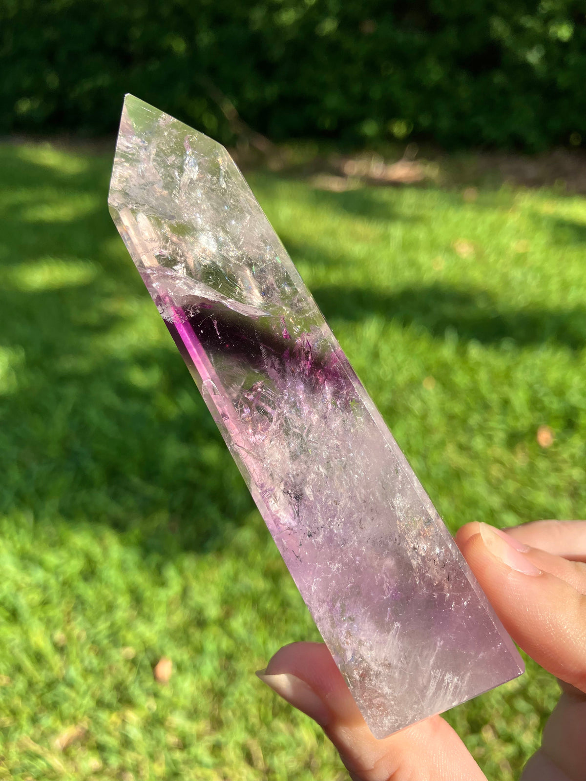 Phantom Amethyst Obelisk - High Quality - Brazil