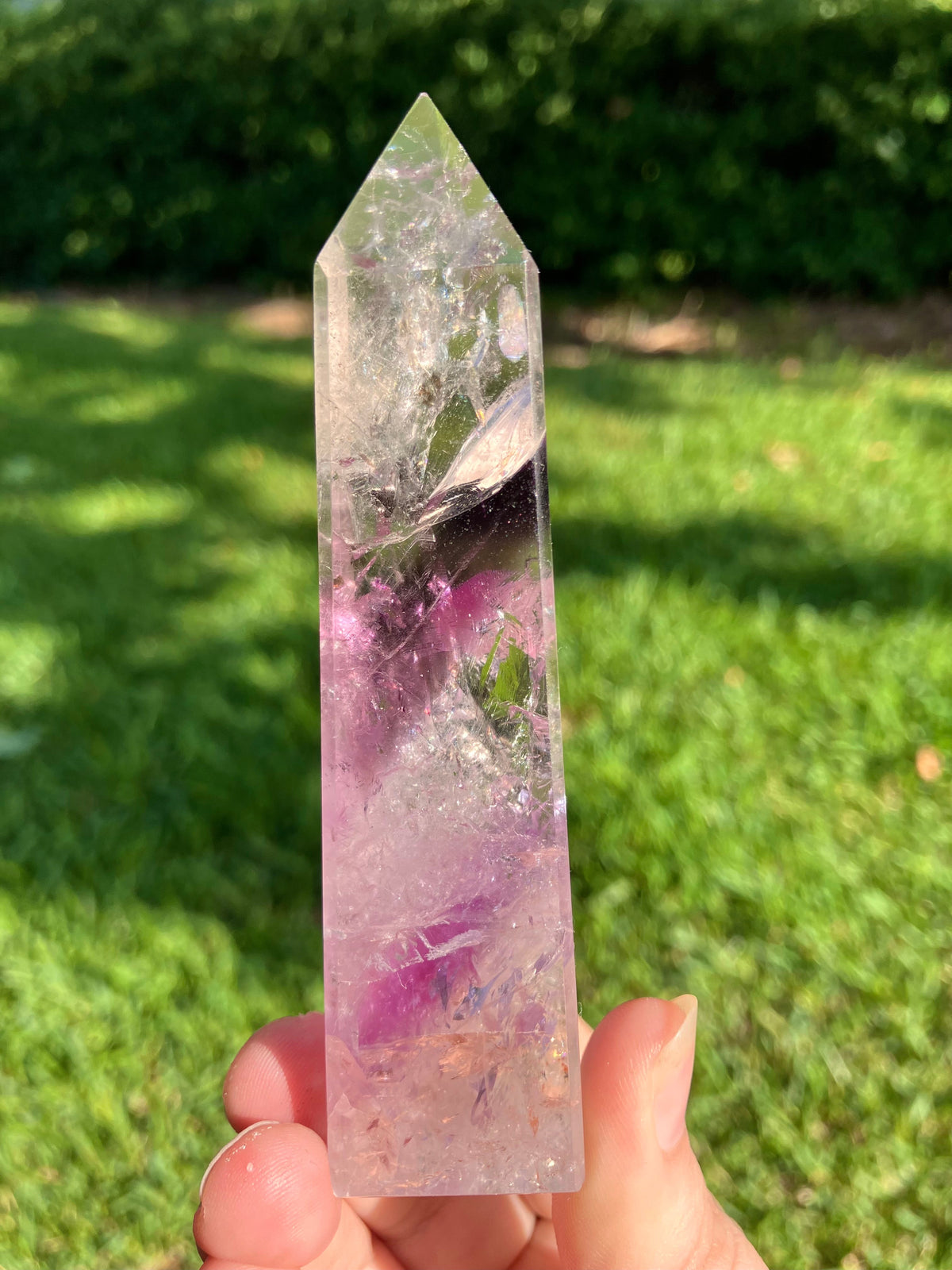 Phantom Amethyst Obelisk - High Quality - Brazil