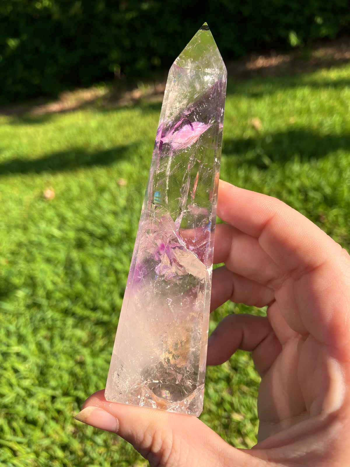 Phantom Amethyst Obelisk - High Quality - Brazil