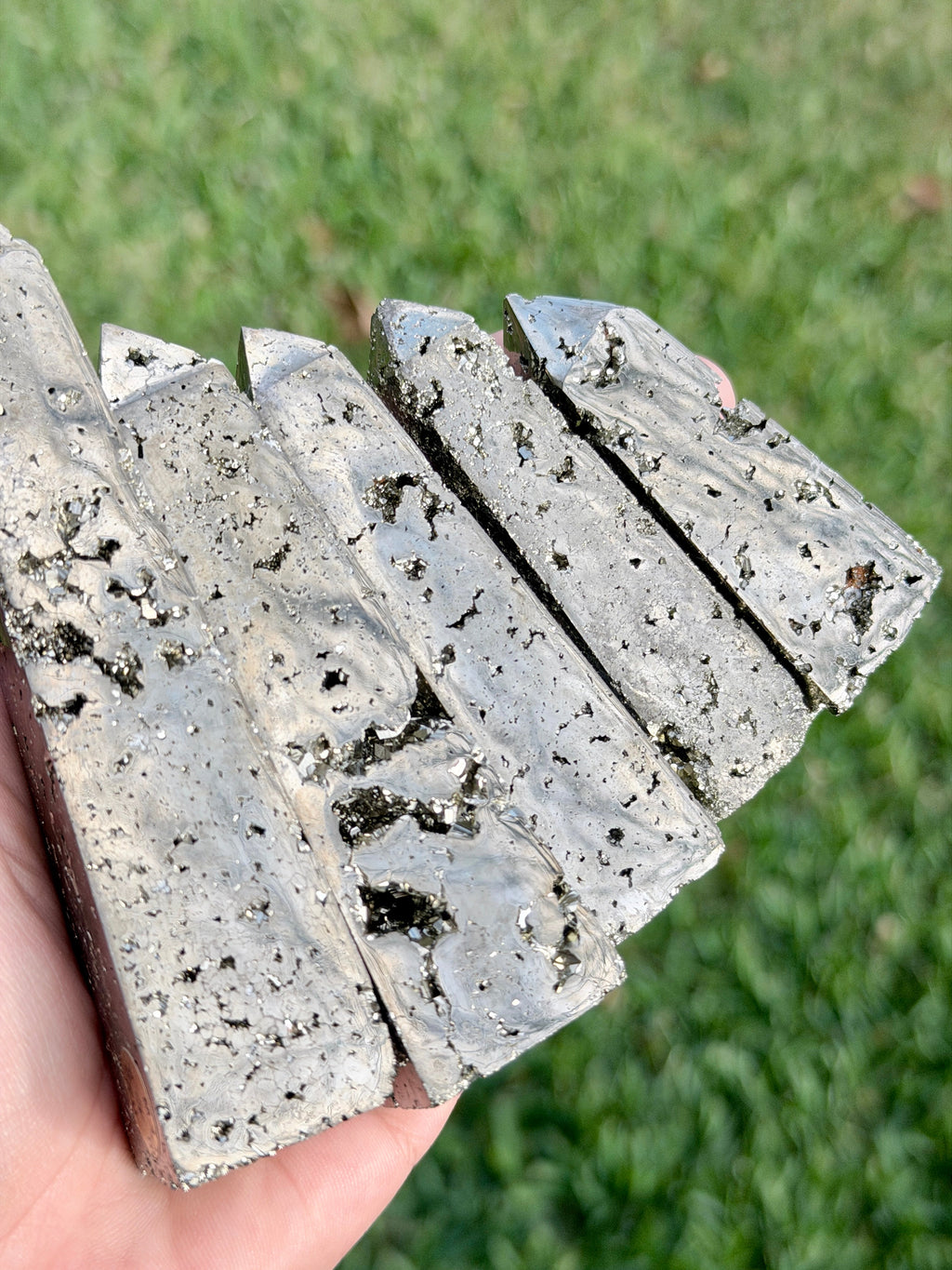 Pyrite Obelisk Tower – Intuitive Pick | Protection & Abundance Crystal