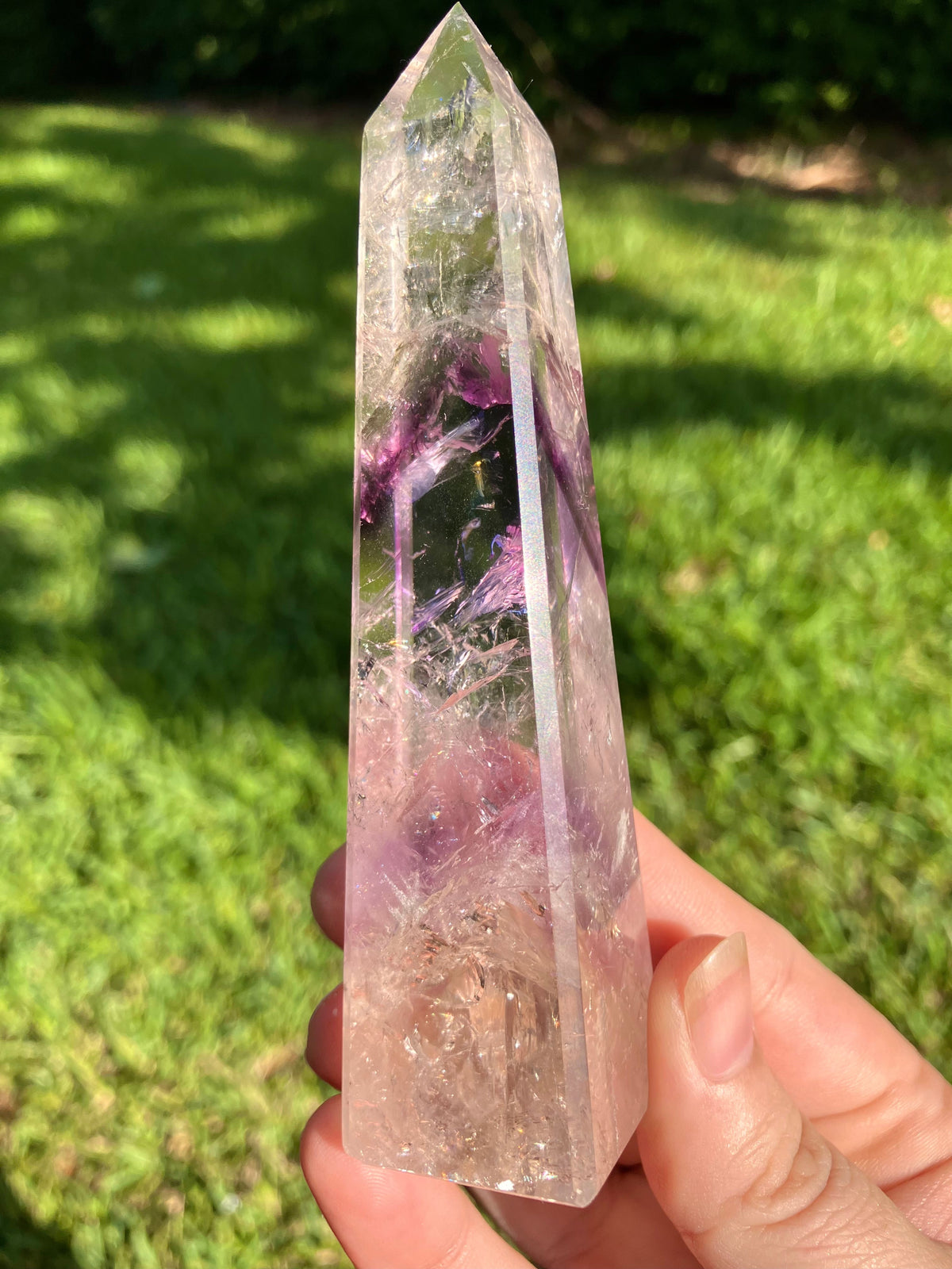 Phantom Amethyst Obelisk - High Quality - Brazil