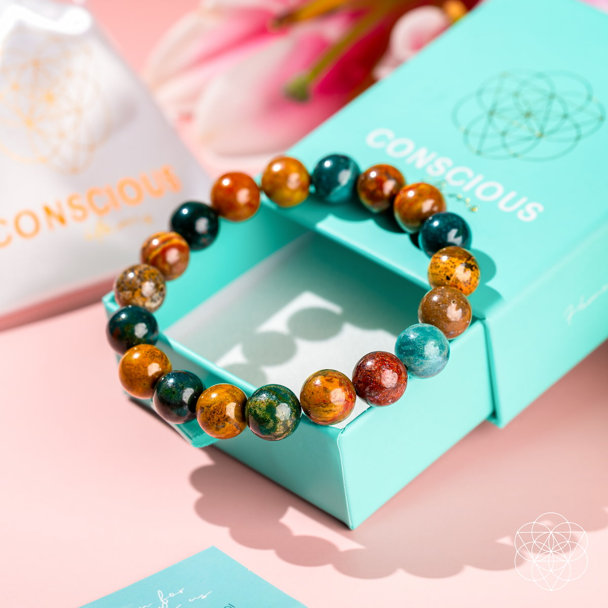 Quiet My Mind – Ocean Jasper Bracelet