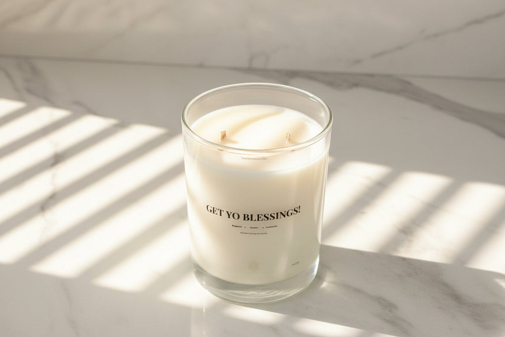 Get Yo Blessings! - Soy Wax Candle 11oz with Lid